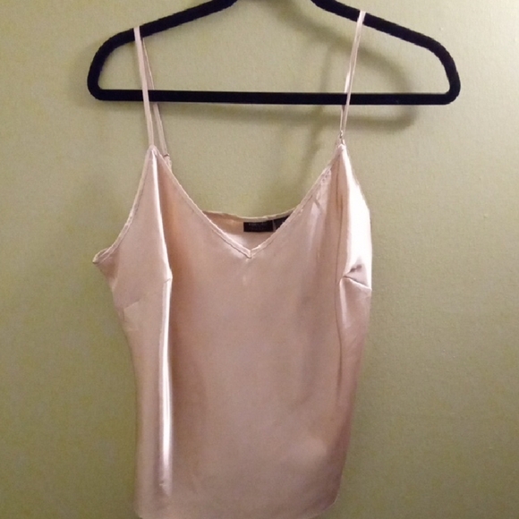 Nicole by Nicole Miller Tops - Womans 12 Nicole by Nicole Miller Cream Camisole with Spaghetti Straps Light